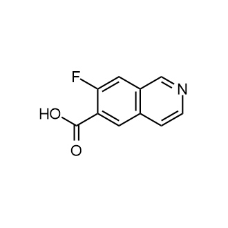 7-Fluoro-6-isoquinolinecarboxylic acid Structure
