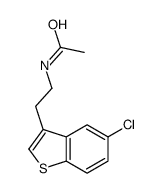 N-[2-(5-chloro-1-benzothiophen-3-yl)ethyl]acetamide Structure