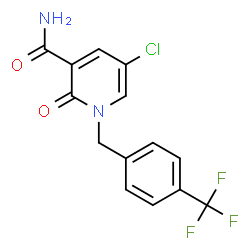 5-Chloro-2-oxo-1-[4-(trifluoromethyl)benzyl]-1,2-dihydro-3-pyridinecarboxamide Structure