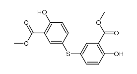 6,6'-dihydroxy-3,3'-sulfanediyl-di-benzoic acid dimethyl ester结构式