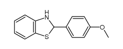 2-(4-methoxyphenyl)-benzothiazoline结构式