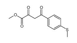 methyl 4-[4-(methylsulfanyl)phenyl]-2,4-dioxobutanoate Structure