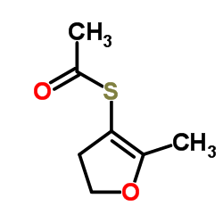 2-甲基-4,5-二氢呋喃-3-硫醇乙酸酯结构式