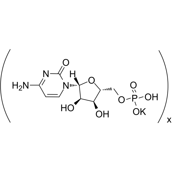 聚胞苷酸(5')钾盐结构式