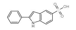 2-苯基-1H-吲哚-5-磺酸结构式
