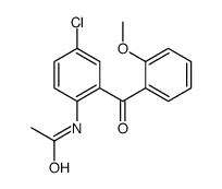 N-[4-chloro-2-(2-methoxybenzoyl)phenyl]acetamide结构式