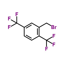 2,5-Bis(trifluoromethyl)benzyl bromide structure