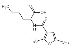 2-[(2,5-二甲基呋喃-3-羰基)-氨基]-4-甲基磺酰基丁酸结构式