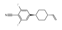 反式-2,6-二氟-4-(4-乙烯基-环己基)-苯甲腈结构式