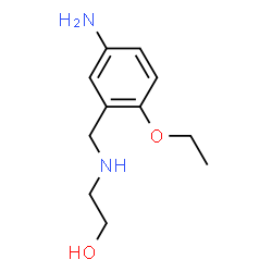 Ethanol, 2-[[(5-amino-2-ethoxyphenyl)methyl]amino]- (9CI) Structure
