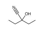 2-乙基-2-羟基丁腈结构式