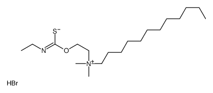 dodecyl-[2-(ethylcarbamothioyloxy)ethyl]-dimethylazanium,bromide Structure