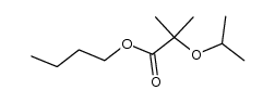 α-isopropoxy-isobutyric acid butyl ester结构式