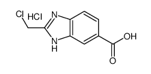 2-(CHLOROMETHYL)-1H-BENZOIMIDAZOLE-5-CARBOXYLIC ACID HYDROCHLORIDE Structure