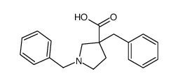 1,3-Dibenzyl-3-pyrrolidinecarboxylic acid Structure