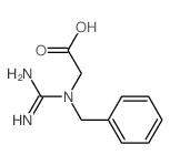 Glycine, N-(aminoiminomethyl)-N-(phenylmethyl)- Structure