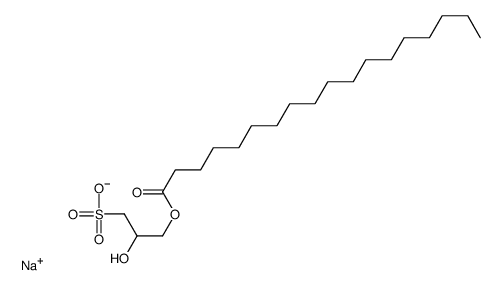sodium 2-hydroxy-3-sulphonatopropyl stearate结构式