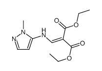 2-([(1-甲基-1H-吡唑-5-基)氨基]亚甲基)丙二酸二乙酯结构式