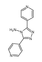 4-氨基-3,5-二(4-吡啶)-1,2,4-三氮唑结构式