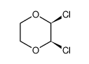 (2R,3S)-2,3-Dichloro-1,4-dioxane结构式