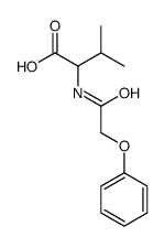 3-METHYL-2-[(PHENOXYACETYL)AMINO]BUTANOIC ACID结构式