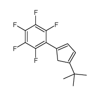 1-(4-tert-butylcyclopenta-1,3-dien-1-yl)-2,3,4,5,6-pentafluorobenzene结构式