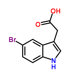 2-(5-Bromo-1H-indol-3-yl)acetic acid Structure