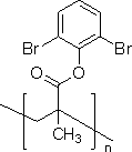 聚(2,4,6-三溴苯丙烯酸酯)结构式
