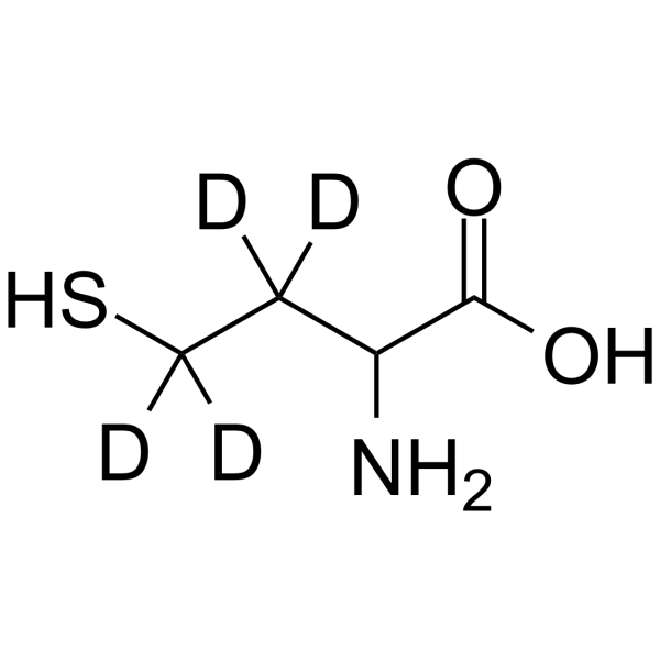 DL-高半胱氨酸-D4结构式