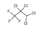 2,2,3,3-tetrachloro-1,1,1-trifluoropropane Structure