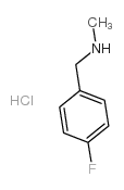 N-(4-氟苄基)-N-甲胺盐酸盐结构式