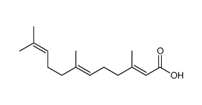 (E,E)法尼酸(2E,6E,10E)- 3,7,11,-三甲酯结构式
