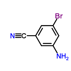 5-氨基-3-溴苯甲腈结构式