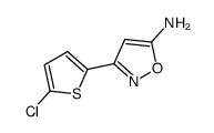 3-(5-氯噻吩-2-基)异噁唑-5-胺结构式
