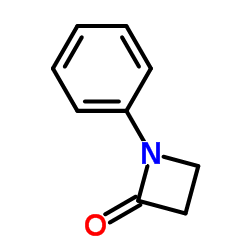 1-苯基氮杂环丁烷-2-酮结构式