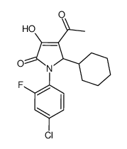 4-乙酰基-1-(4-氯-2-氟苯基)-5-环己基-1,5-二氢-3-羟基-2H-吡咯-2-酮图片