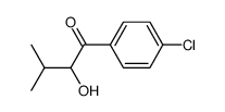 1-(4-chlorophenyl)-2-hydroxy-3-methyl-1-butanone结构式