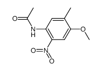 acetic acid-(4-methoxy-5-methyl-2-nitro-anilide)结构式