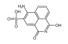 6-amino-2,3-dihydro-1,3-dioxo-1H-benz[de]isoquinoline-5-sulphonic acid Structure