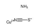 thiocyanic acid , copper (II)-compound with ammonia Structure