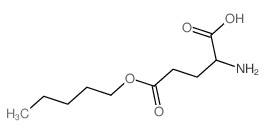2-amino-5-oxo-5-pentoxy-pentanoic acid structure