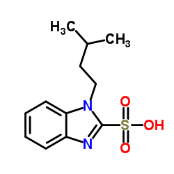 1-(3-Methylbutyl)-1H-benzimidazole-2-sulfonic acid结构式
