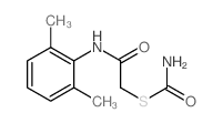 2-carbamoylsulfanyl-N-(2,6-dimethylphenyl)acetamide Structure