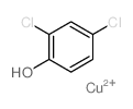 Phenol, 2,4-dichloro-, copper(2+) salt Structure
