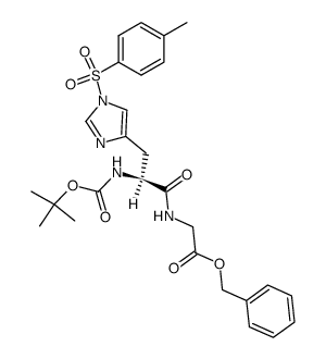 N-Boc-Nim-tosylhistidylglycine benzyl ester Structure