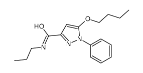 5-Butoxy-1-phenyl-N-propyl-1H-pyrazole-3-carboxamide结构式