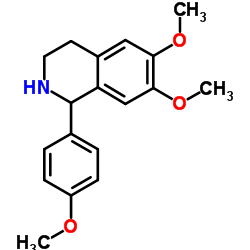 6,7-DIMETHOXY-1-(4-METHOXY-PHENYL)-1,2,3,4-TETRAHYDRO-ISOQUINOLINE结构式