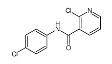2-氯-N-(4-氯苯基)烟酰胺结构式