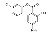 (3-chlorophenyl) 4-amino-2-hydroxybenzoate结构式