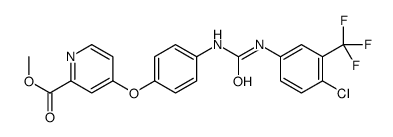 4-(4-(3-(4-氯-3-(三氟甲基)苯基)脲啶)苯氧基)吡啶甲酸甲酯结构式